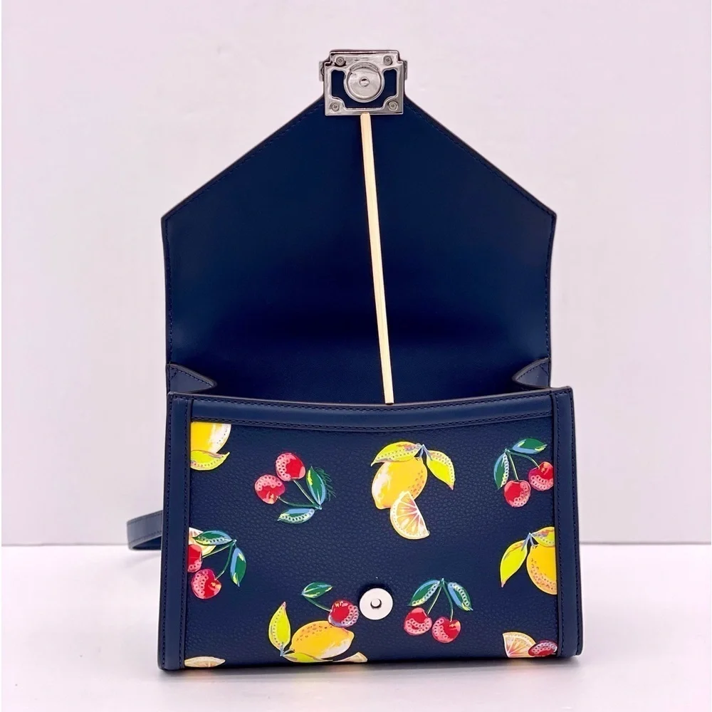 Michael Kors Whitney Medium Sequined Fruit Print Shoulder Bag Crossbody